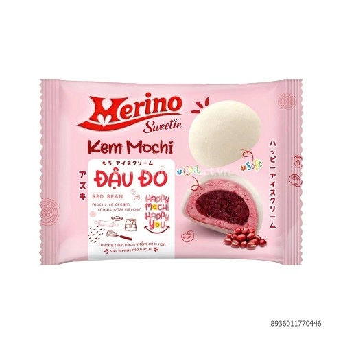 Kem Mochi Vị Đậu Đỏ Merino 50G Kem Mochi Vị Đậu Đỏ Merino 50G