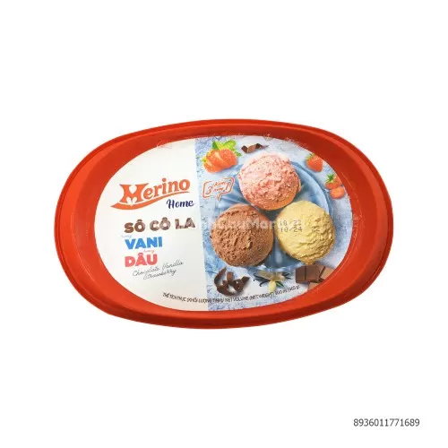 Kem Merino Sô Cô La - Vani - Dâu 900ml  Kem Merino Sô Cô La - Vani - Dâu 900ml