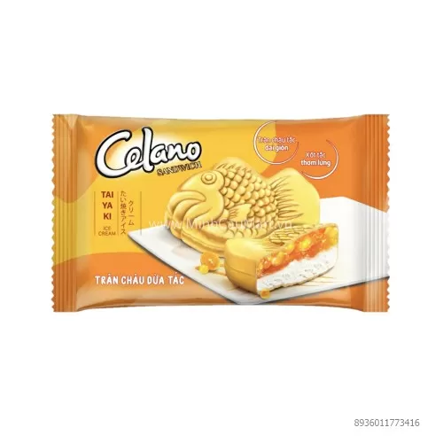 Kem Celano Bánh Cá Trân Châu Dừa Tắc Kem Celano Bánh Cá Trân Châu Dừa Tắc