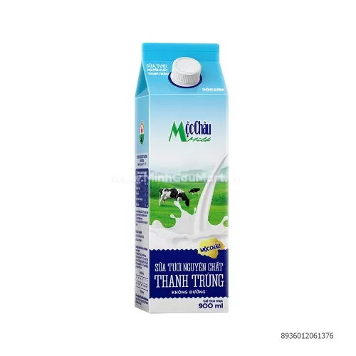 Sữa Tươi Thanh Trùng Mộc Châu 900ml 