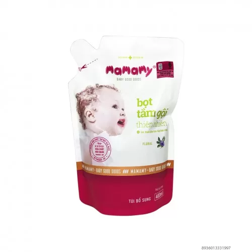 Túi Bột Tắm Gội Mamamy 400ml  Túi Bột Tắm Gội Mamamy 400ml