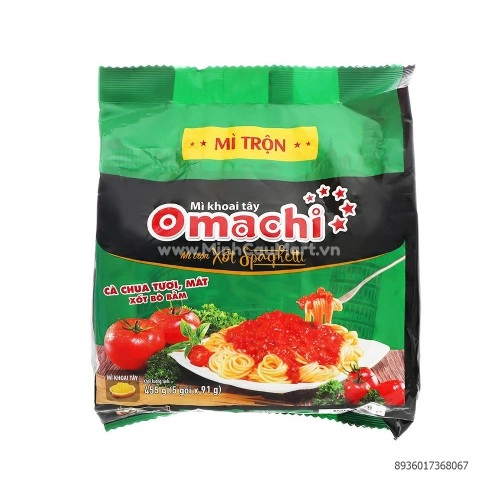 Mì OMACHI Spaghetti 5goi/bich  Mì OMACHI Spaghetti 5goi/bich