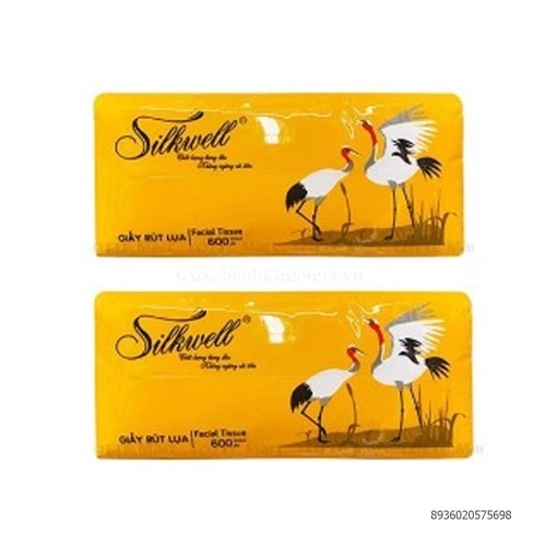 Khăn rút lụa Silkwell sếu 600T Khăn rút lụa Silkwell sếu 600T