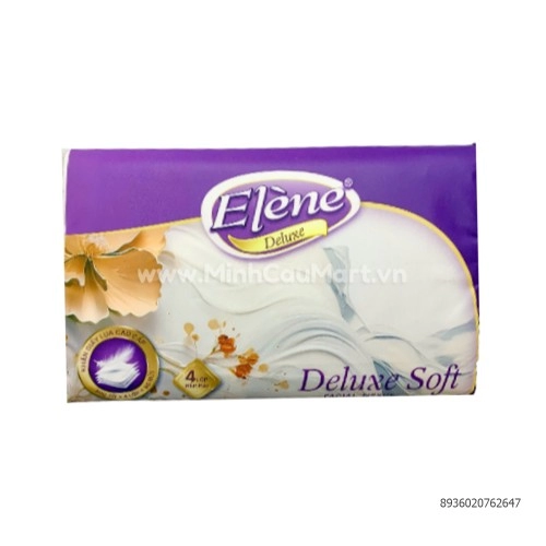 Khăn rút Elent tím Deluxe 90 tờ 4 lớp Khăn rút Elent tím Deluxe 90 tờ 4 lớp