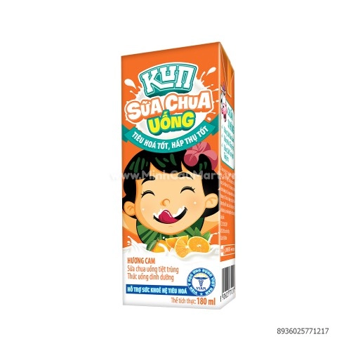 SỮA CHUA UỐNG KUN HƯƠNG CAM 180ML SỮA CHUA UỐNG KUN HƯƠNG CAM 180ML