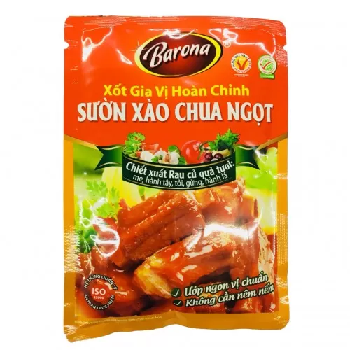Gia Vị Sốt Chua Ngọt, Kho Cá,Thịt Barona 80Gr  Gia Vị Sốt Chua Ngọt, Kho Cá,Thịt Barona 80Gr