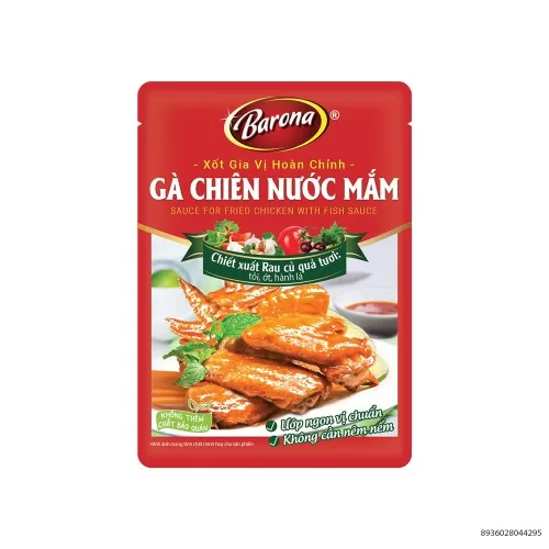 Xốt Gia Vị Gà Chiên Nước Mắm Barona 80Gr  Xốt Gia Vị Gà Chiên Nước Mắm Barona 80Gr