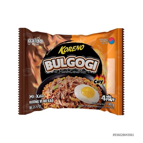 Mì xào hương vị bò cay gói 100g