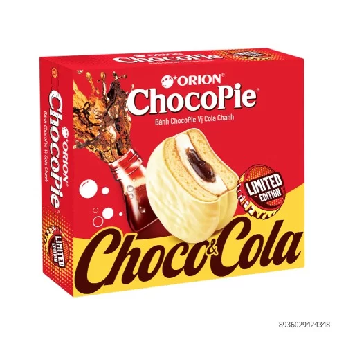 Bánh orion choco-pie vị cocla chanh 276g - 396g 12P                                                                                                                                                                      