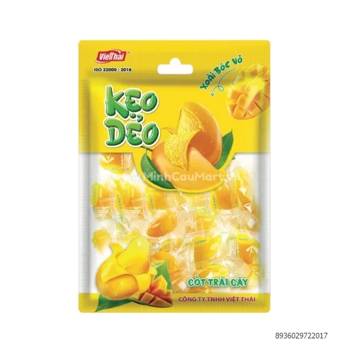 Kẹo dẻo cốt trái cây bóc vỏ 1kg  Việt Thái  