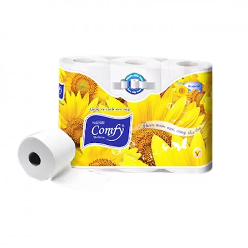Giấy vệ sinh Watersilk comfy cao cấp 6 cuộn 