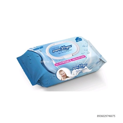 Khăn ướt Watersilk papamama 100 tờ