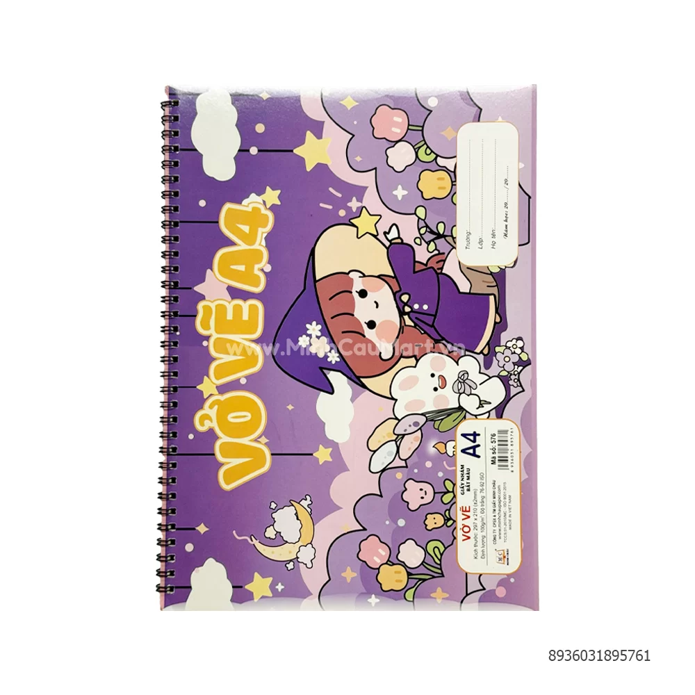Vở vẽ lò xo A4- MC576