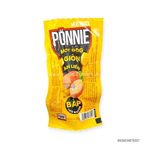 Hot Dog Bắp Ponnie 28g Hot Dog Bắp Ponnie 28g