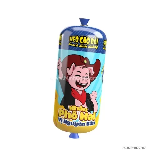 Xúc xích tiệt trùng Heo cao bồi nhân phomai 32g Xúc xích tiệt trùng Heo cao bồi nhân phomai 32g