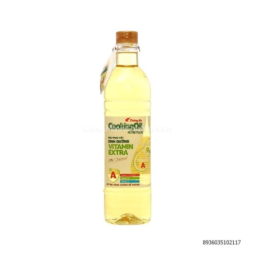 Dầu ăn Tường An Cooking Oil Nutri Plus chai 1 lít Dầu ăn Tường An Cooking Oil Nutri Plus chai 1 lít