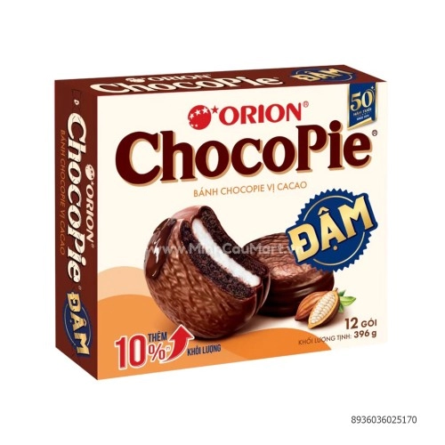 Bánh Orion Chocopie Dark Hộp 360G (12 Cái) Bánh Orion Chocopie Dark Hộp 360G (12 Cái)