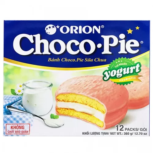 Bánh orion choco - pie sữa chua 336g 