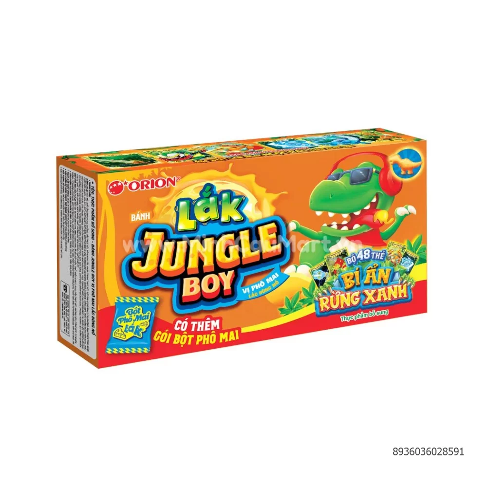 Snack Lắk Jungle Boy Vị Phô Mai 31.6G Snack Lắk Jungle Boy Vị Phô Mai 31.6G