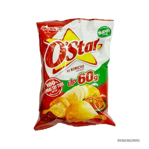 Snack khoai tây vị kim chi hàn quốc O'Star 60gr Snack khoai tây vị kim chi hàn quốc O'Star 60gr