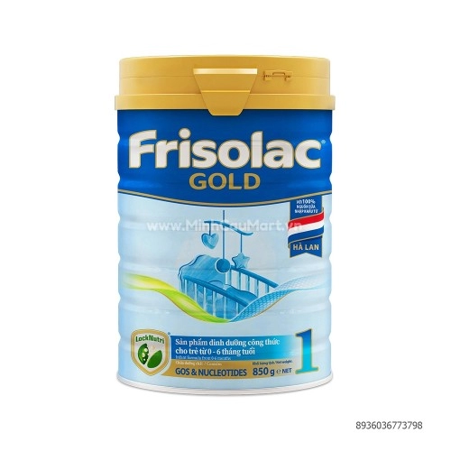 Sữa Frisolac Gold 1 850GR (Cho Bé 0-6 Tháng Tuổi)
