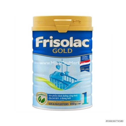 Sữa Bột Frisolac Gold 1 850GR New Cho Trẻ Từ 0- 6 Tháng Tuổi 