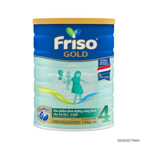 SỮA BỘT FRISO GOLD SỐ 4 CHO BÉ TỪ 2-6 TUỔI 1.4KG