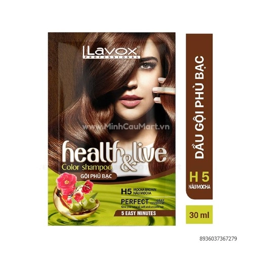Dầu gội phủ bạc Lavox 30ML Dầu gội phủ bạc Lavox 30ML