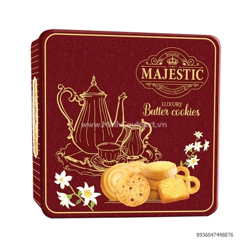 Bánh Majectic Bình Trà Đỏ 468GR Bánh Majectic Bình Trà Đỏ 468GR