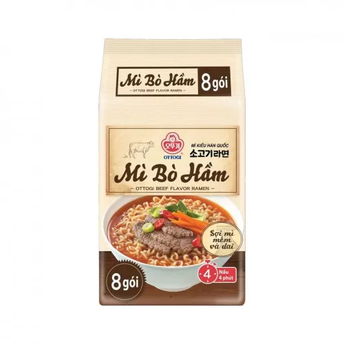 Mì bò hầm OTTOGI 120G 8gói/lốc