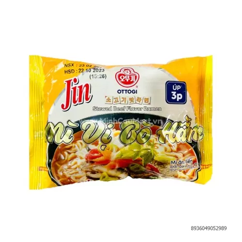 Mì ăn liền -Jin mì vị bò hầm 70g 