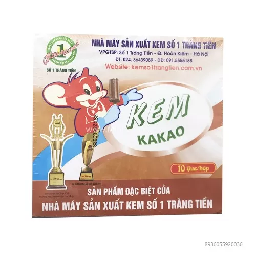 Kem Tràng Tiền Số 1 KaKao 10 Que/Hộp  Kem Tràng Tiền Số 1 KaKao 10 Que/Hộp