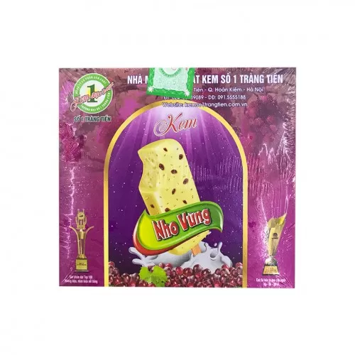 Kem nho dừa kem tràng tiền  Kem nho dừa kem tràng tiền