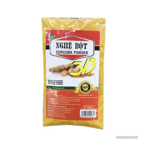 Nghệ bột 3D túi 50g Nghệ bột 3D túi 50g