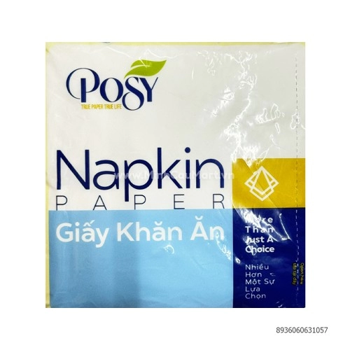 Khăn vuông Posy 330x330mm -100tờ Khăn vuông Posy 330x330mm -100tờ