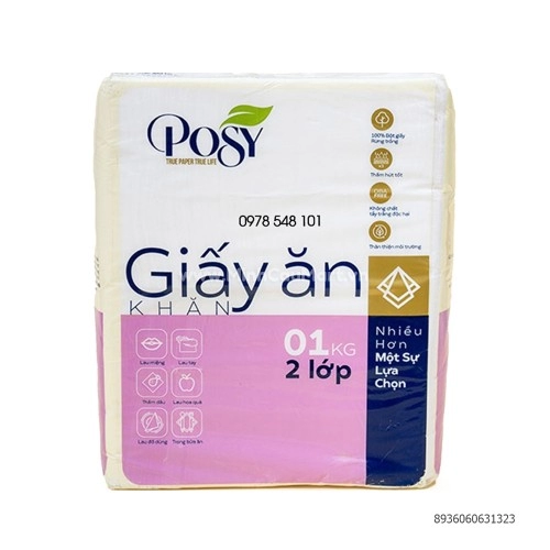 Khăn ăn Posy 240*240mm 1kg Khăn ăn Posy 240*240mm 1kg