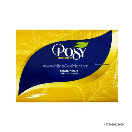 Khăn lau mặt Posy 375 tờ *3lớp Khăn lau mặt Posy 375 tờ *3lớp