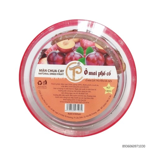 Ô Mai Mận Chua Cay Phố Cổ 180G Ô Mai Mận Chua Cay Phố Cổ 180G