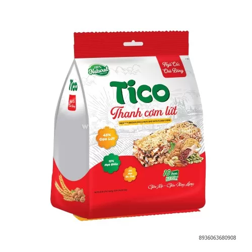 Bánh Tico rong biển túi 153g ngũ cốc chà bông