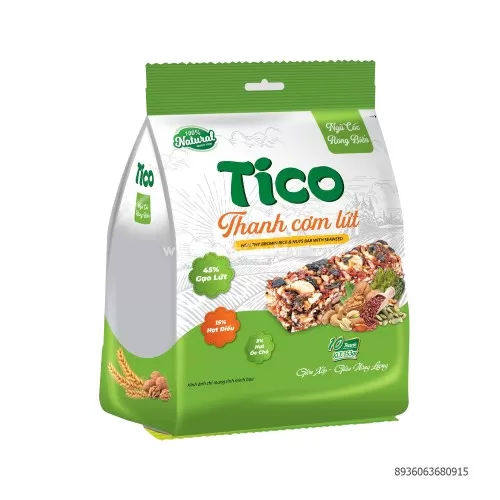 Bánh Tico rong biển túi 153g ngũ cốc rong biển 