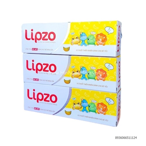 KĐR Lipzo kid vị chuối 75g  KĐR Lipzo kid vị chuối 75g