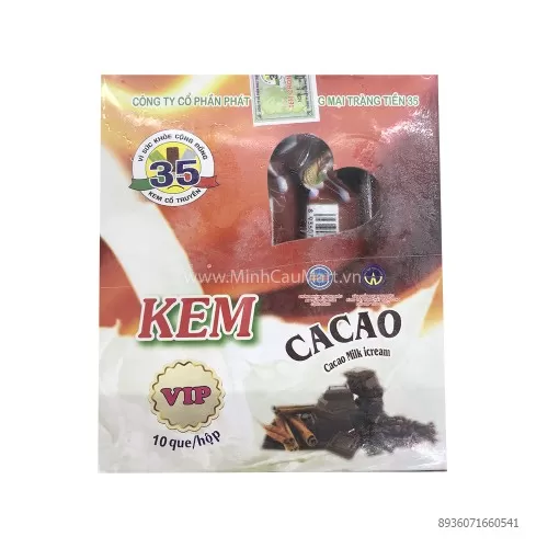 Kem Ngon 35 Ca Cao 10 Que/Hộp Kem Ngon 35 Ca Cao 10 Que/Hộp