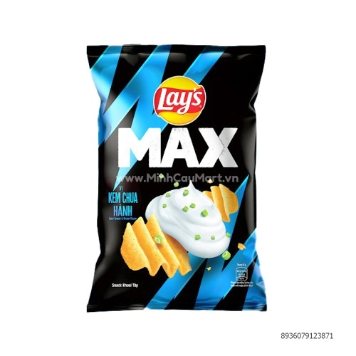 Snack Max Vị Kem Chua Hành Lays 75G Snack Max Vị Kem Chua Hành Lays 75G