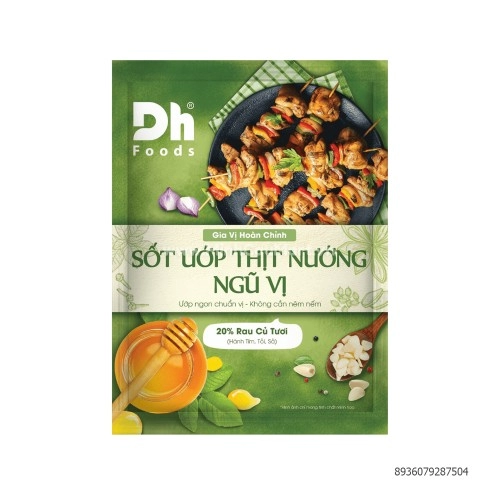 Sốt Ướp Thịt Nướng Ngũ Vị DH Foods Gói 65G Sốt Ướp Thịt Nướng Ngũ Vị DH Foods Gói 65G
