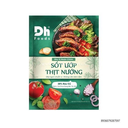 GIA VỊ SỐT ƯỚP THỊT NƯỚNG DH FOOD 65G GIA VỊ SỐT ƯỚP THỊT NƯỚNG DH FOOD 65G