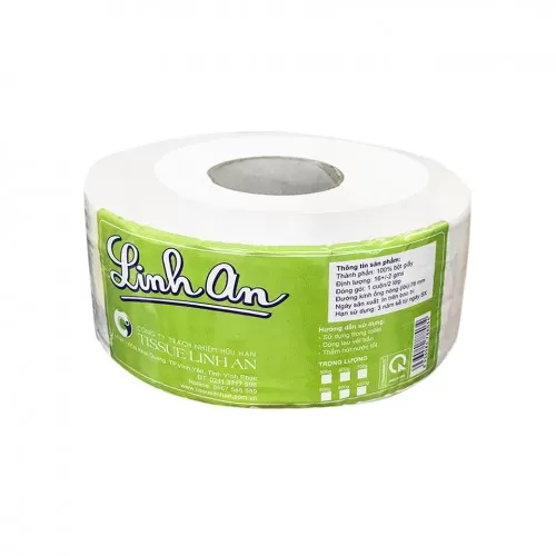 Giấy vệ sinh công nghiệp Linh An 700G  Giấy vệ sinh công nghiệp Linh An 700G