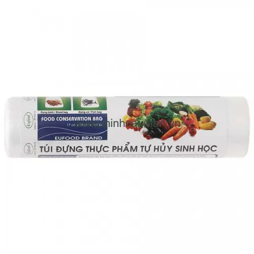 Túi Đựng Thực Phẩm Phân Hủy Sinh Học 17 x 25 x 100