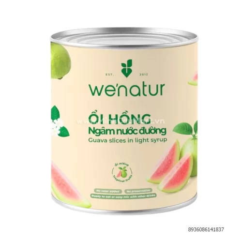 Ổi Hồng Miếng Ngâm Nước Đường we'natur 565g