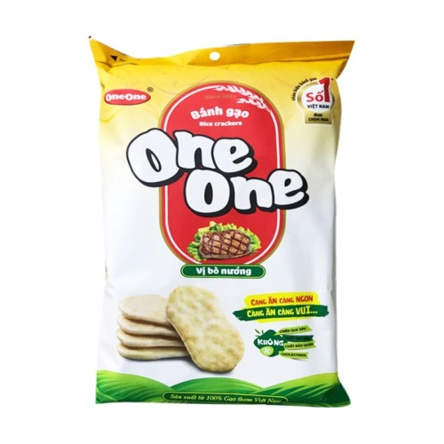 Bánh One One Vị Bò Nướng 150g Càng Ăn Càng Ngon  Bánh One One Vị Bò Nướng 150g Càng Ăn Càng Ngon