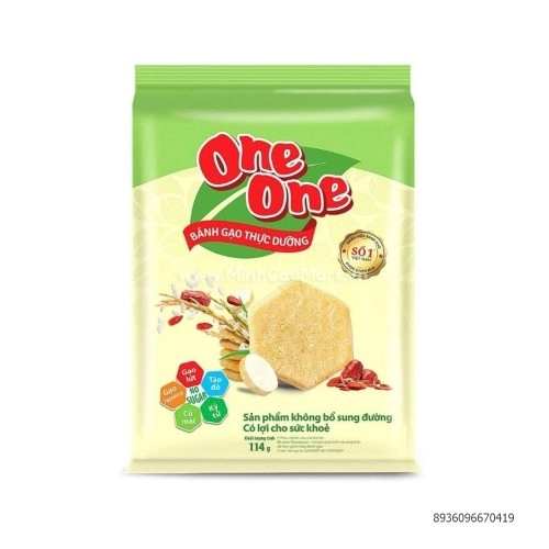 Bánh gạo thực dưỡng ONE ONE 114G Bánh gạo thực dưỡng ONE ONE 114G